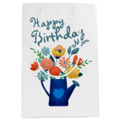 Watering kan vol bloemen. medium cadeauzakje (Voorkant)