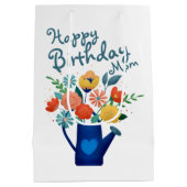 Watering kan vol bloemen. medium cadeauzakje (Achterkant)