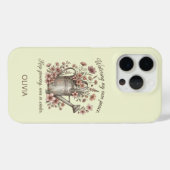 Watering My Own Peace Vintage Floral Botanical Case-Mate iPhone Case (Achterkant (horizontaal))