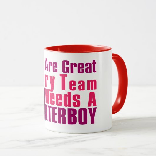 Waterjongetvolleybal in roze mok (Voorkant rechts)