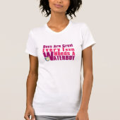 Waterjongetvolleybal in roze t-shirt (Voorkant)