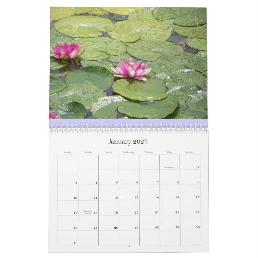 waterkalender kalender (Jan 2027)
