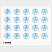 Waterkan Classic Ronde Sticker (Vel)
