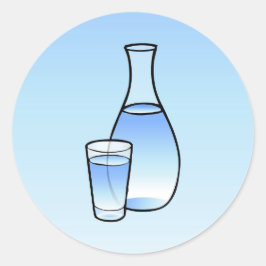 Waterkan Classic Ronde Sticker
