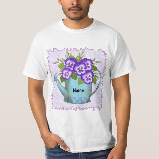 Waterkan Viooltje T-shirt (Voorkant)