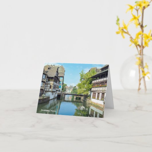 waterkanaal in Straatsburg Frankrijk Kaart (Gele Bloem)