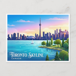 Waterkant van het Ontariomeer Toronto Canada Briefkaart