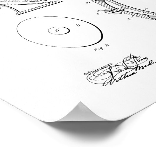 Waterkast - Toilet Patent Poster (Hoek)