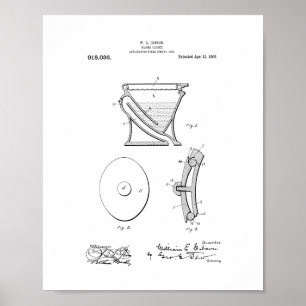 Waterkast - Toilet Patent Poster