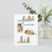 Waterkatten door Louis Wain Briefkaart (Staand voorkant)