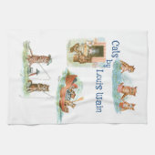 Waterkatten door Louis Wain Theedoek (Horizontaal)