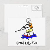 Waterkiemen op het Briefkaart van het Grand Lake (Voorkant / Achterkant)