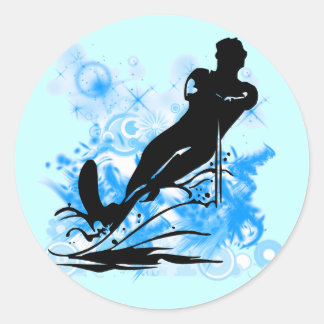 Waterkiemen Ronde Sticker