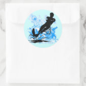 Waterkiemen Ronde Sticker (Tas)