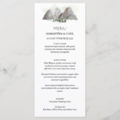 Waterkleur berg menu (Voorkant)