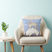 Waterkleur Big Horn Sheep ram kussen (Stoel)