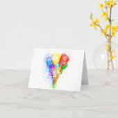 waterkleur Birthday Kaart (Gele Bloem)