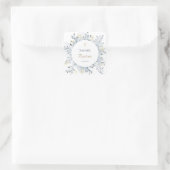 waterkleur blad Baptism Vierkante Sticker (Tas)