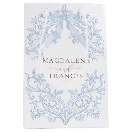 waterkleur blauwe kuif bruiloft medium cadeauzakje