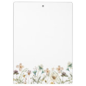 Waterkleur Bloem Klembord (Achterkant)