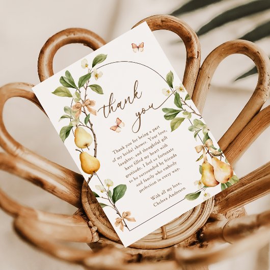 Waterkleur Bloem Perfect Pair Peer Bruiloft Feest Bedankkaart