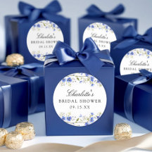 Waterkleur Bloemachtige Bruiloft Square Sticker