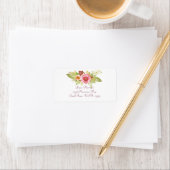 Waterkleur Bloemboeket Adresetiketten Etiket (Insitu)