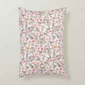 Waterkleur bloemen accent kussen (Voorkant(Verticaal))