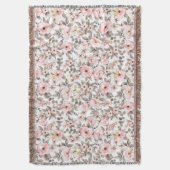 Waterkleur Bloemen Deken (Voorkant Verticaal)