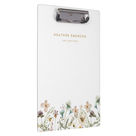 Waterkleur Bloemen Klembord (Rechts)