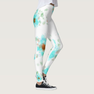 Waterkleur Bloemen Leggings