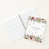 Waterkleur Bloemen Notitieboek (Binnen)