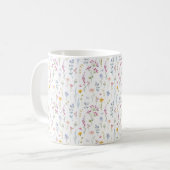 Waterkleur Bloemen Patroon Koffiemok (Voorkant links)