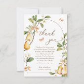 Waterkleur Bloemen Perfect Pair Peer Bruiloft Fees Bedankkaart (Voorkant)