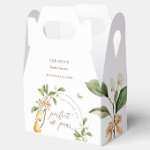 Waterkleur Bloemen Perfect Pair Peer Bruiloftsborr Bedankdoosjes (Geopend)