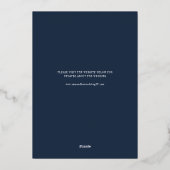 Waterkleur Bloemen Save the Date Script Folie Uitnodiging (Achterkant)