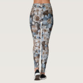 Waterkleur Bloemen Schilderpatroon Leggings (Achterkant)