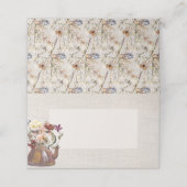 Waterkleur Bloemen Thee Feest Shower Dekbed  Plaatskaartje (Buitenkant ongevouwen)