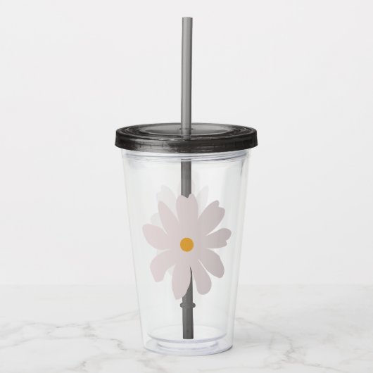 waterkleur bloemenacryl tuimelaar acryl drinkbeker (Voorkant)
