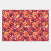 Waterkleur Bloemencollage  Inpakpapier Vel (Voorkant 3)