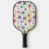 Waterkleur Bloemenpatroon, Leuk, Modern Pickleball Paddle (Voorkant)