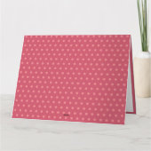 Waterkleur Bloemige Aangepaste Initiaal Chic Roze  Kaart (Achterkant)