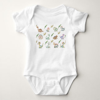 waterkleur Dinosaurus T-shirt