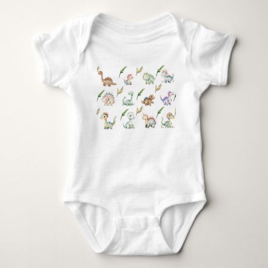waterkleur Dinosaurus T-shirt (Voorkant)