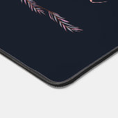 Waterkleur Elegante stijlvolle bloemenbloesem Bureaumat (Hoek)