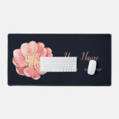 Waterkleur Elegante stijlvolle bloemenbloesem Bureaumat (Keyboard & Muis)