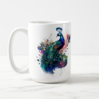 Waterkleur en inktcultuur koffiemok