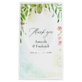 Waterkleur Groene Crystal Bruiloft Klein Cadeauzakje (Voorkant)