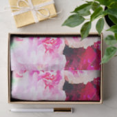 waterkleur, handbeschilderde bloemen, chic, elegan tissuepapier (Geschenk)