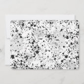 Waterkleur Hoge Vijf Fotouitnodiging Kaart (Achterkant)